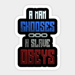 A man chooses Sticker